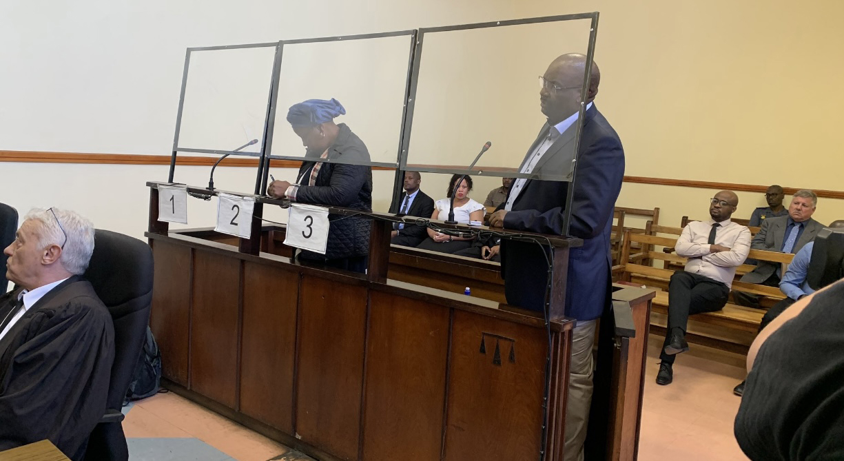 Dudu Myeni and Trevor Mathenjwa in court