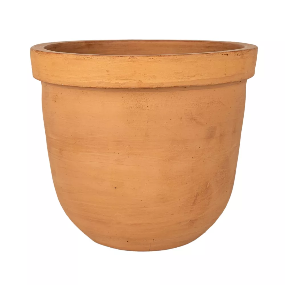 A large terracotta pot