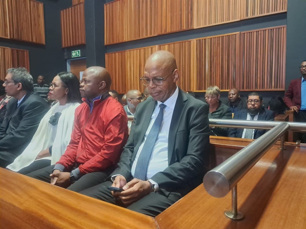 Pule Mabe makes his first appearance in the Palm Ridge Specialised Commercial Crime Court, on graft charges.